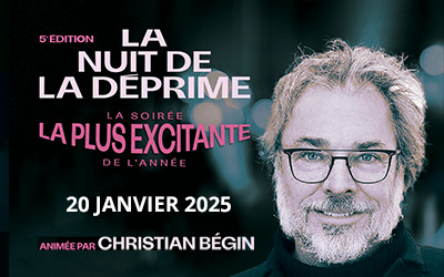 LA NUIT DE LA DÉPRIME - 5e ÉDITION, 20 janvier 2025 Théâtre St-Denis, Montréal, QC