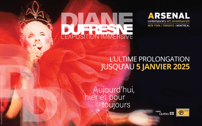 Exposition Diane Dufresne, Aujourd'hui, hier et pour toujours, Jusqu'au 5 janvier 2025 Arsenal art contemporain, Montréal, QC