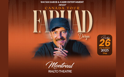 Farhad Darya Live in Concert, 26 octobre 2025 Rialto, Montréal, QC