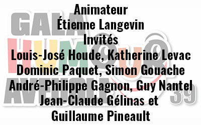 Le Gala Humour Aveugle 39, 8 novembre 2025 Théâtre St-Denis, Montréal, QC