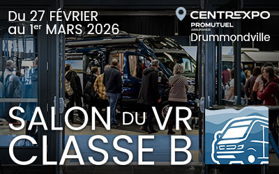Salon du VR Classe B, 27 février au 1 mars 2026 Centrexpo Promutuel Assurance, Drummondville, QC