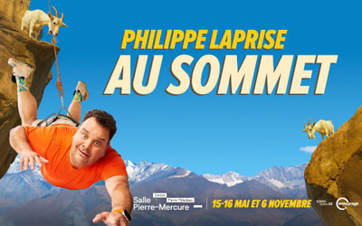 Philippe Laprise, Au Sommet, 15 - 16 mai et 6 novembre 2026 Salle Pierre-Mercure, Montréal, QC