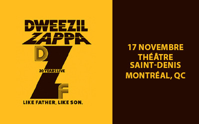 Dweezil Zappa DZ20: Like Father, Like Son, 17 novembre 2026 