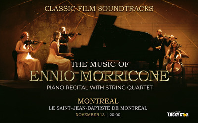 La musique d'Ennio Morricone, 13 novembre 2026 Église St-Jean-Baptiste, Montréal, QC