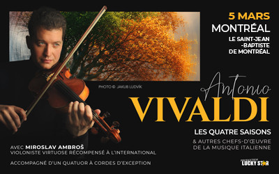Antonio Vivaldi - Les Quatre Saisons, 5 mars 2027 Église St-Jean-Baptiste, Montréal, QC