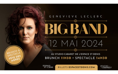 Geneviève Leclerc Big Band, 12 mai 2024 Le Studio-Cabaret, Espace St-Denis, Montréal, QC